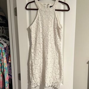Lulu's White Lace Mini Dress